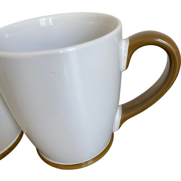 Dunkin' Donuts Large Oversized Ceramic Mugs Pair Set Of 2 - Picture 4 of 16